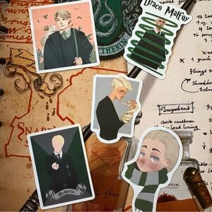 Bundle of 5 Draco Malfoy Stickers